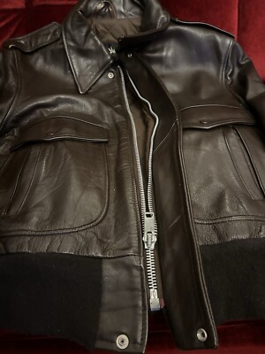 A2 Leather Jacket 42 Golden Fleece Made By Schott In USA