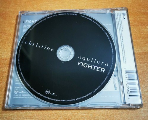CHRISTINA AGUILERA Fighter ULTRA RARE UK EURO PROMO CD SINGLE UNIQUE COVER 2003 - Foto 2 di 2
