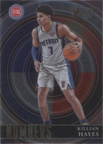 2020-21 Panini Select #181 Killian Hayes Green White Purple Prizm