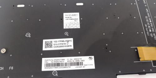 Orig. Clavier allemand Lenovo ThinkPad T15 P15s, 5N20V78010 SN20V77866 - Photo 4/5