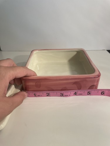 Vicki Carroll Large Trinket Box Ceramic Grapes Hand Painted Signed Vintage Rare - Picture 5 of 5