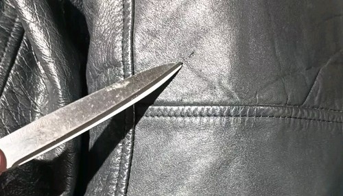 Chaqueta BIKER Berman’s CUERO de Colección Negra Cremallera Para Hombre Talla 44L - Imagen 20 de 22