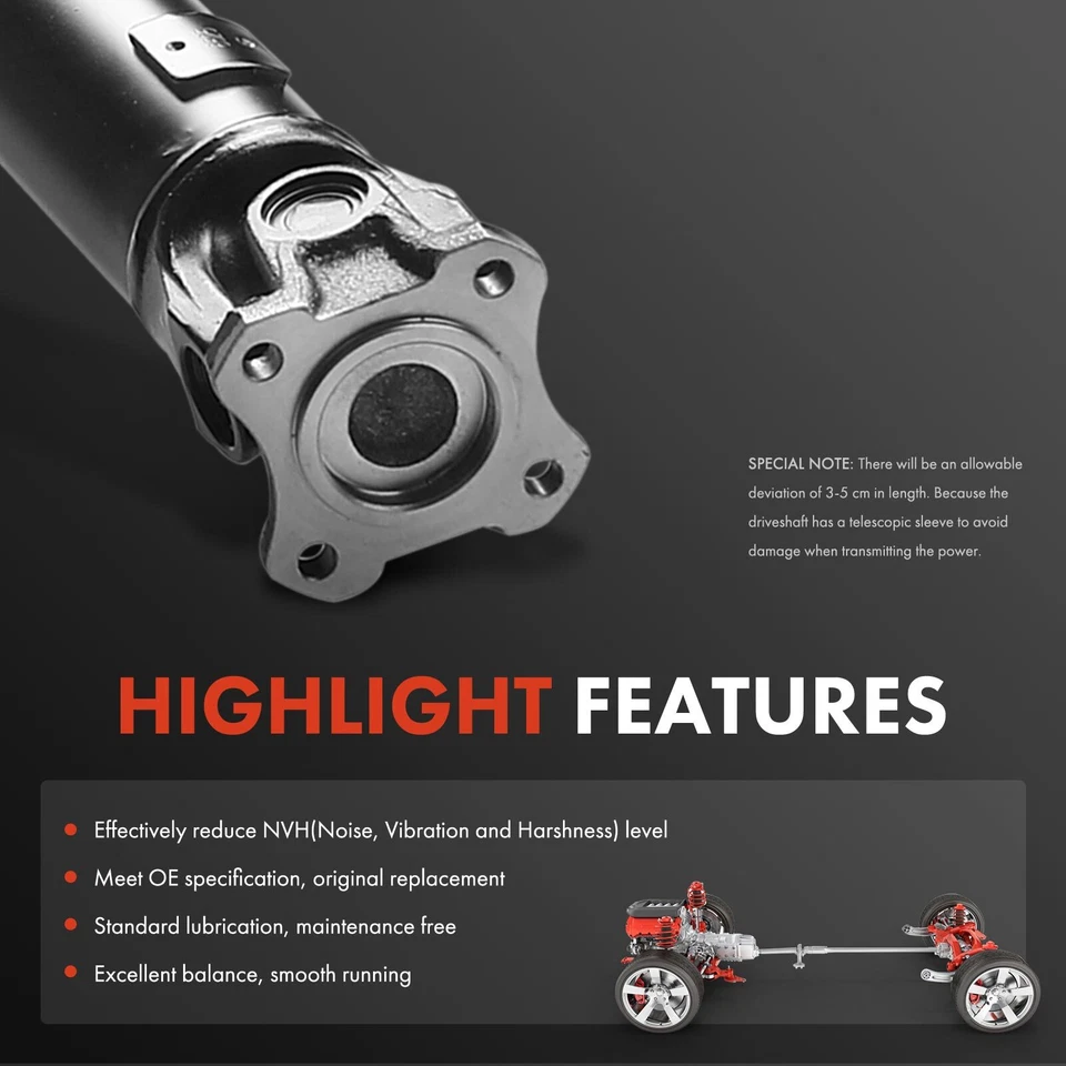 Rear Driveshaft Prop Shaft Assembly for Subaru Impreza 1998-2001 2.5L Manual AWD Foto 4 de 4