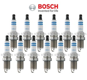 Set Of 12 Spark Plugs 9605 Iridium Bosch For Aston Martin