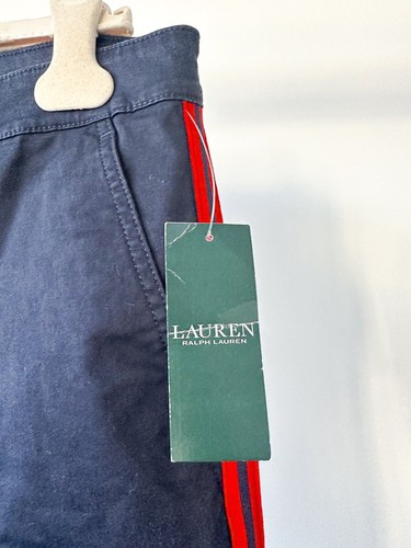 Lauren Ralph Lauren Navy Classic Side Stripe Trousers BNWT US 6 UK 10 - Picture 5 of 8