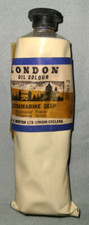 Vtg Winsor  Newton London Oil Colour artist paint tube, Ultramarine Deep Ser 2