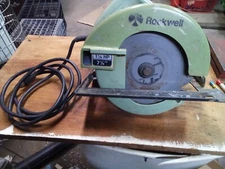VTG Rockwell Circular Saw MODEL 4511  7¼". 1¼" HP. 5800 RPM WORKING.