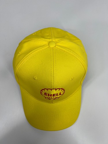 Shell Yellow Baseball Cap Hat Gasoline Petrol Oil Adjustable One Size Fit Most - Picture 3 of 13