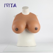 IVITA Artificial Silicone Breast Form 10XL Drag Queen Boobs HH Cup