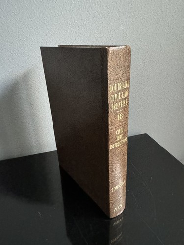 Louisiana Civil Law Treatise - Criminal Jury Instructions Volume 18 1994 HC VTG - Picture 2 of 5