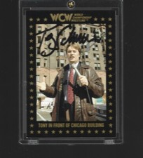 264  TONY SCHIAVONE signed WCW  Wrestling  Card w/COA