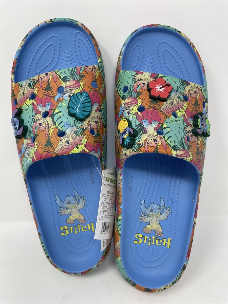 Crocs Classic Disney Stitch Slide V2‎ Sandals Men\'s Sz 11 NWT Crocs x Disney Stitch Classic Clog Slides Men main image 3