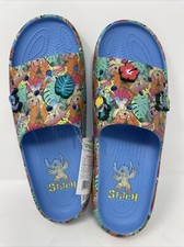 New Disney Crocs Lilo Stitch Classic Slide V2 Sandal New M12 W14 Jibbitz Sandals