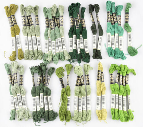✅NEW~DMC25 Lot of 46 SKEINS Floss Embroidery Thread Cotton Colors France Vintage