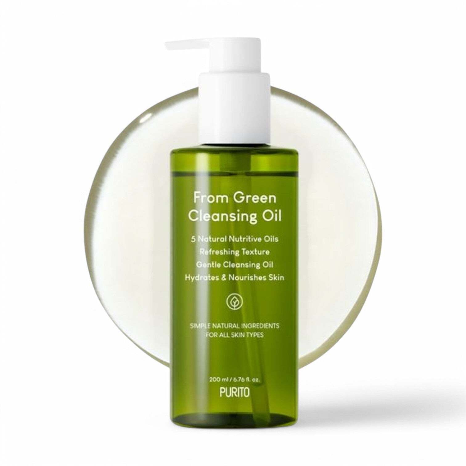 Purito SEOUL From Green Cleansing Oil 200ml (New Packaging - PCR Bottle) #git