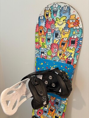 Burton Chopper 115cm kids youth snowboard with Burton Custom