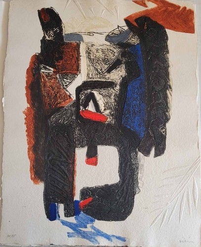 Portfolio Présence,1985 by Serge Hélénon(Carborundum Engravings Num & Sig) 32/95 - Bild 4 von 6