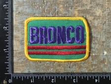 Vintage FORD BRONCO Truck SUV Embroidered Iron-On Patch Purple 1970  s Twill