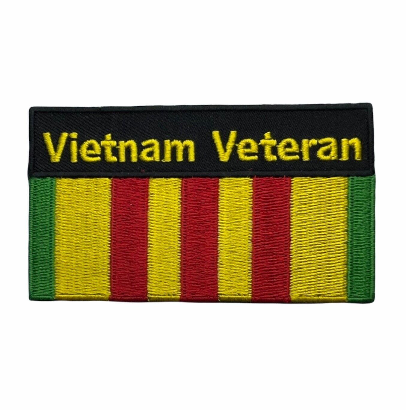 Vietnam Veteran Service Ribbon 3.5 x 2 Inch Embroidered Patch PW F5D25U