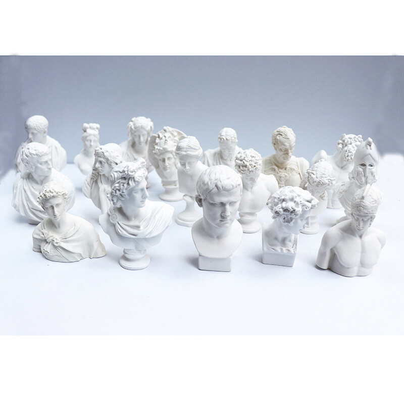 Dollhouse 1/6 Scale Plaster Statue Figure Statue Miniatures Resin Accessories
