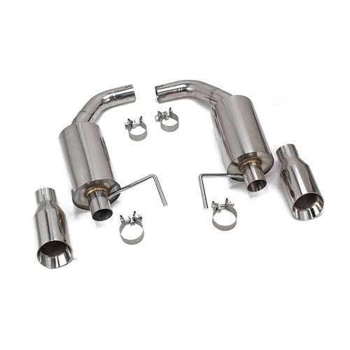 Bolt-On Dual Exit Stainless Steel AXLE-BACK exhaust fits MUSTAN 2.3L 3.7L 15-17