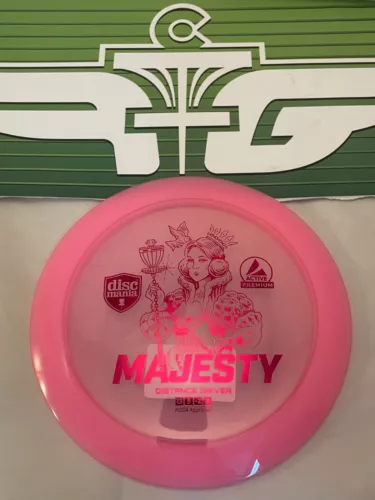 FLY GREEN DISC GOLF: DISCMANIA ACTIVE PREMIUM MAJESTY DISTANCE DRIVER 175G PINK