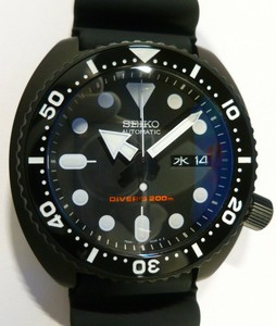 seiko black ninja turtle srpc49