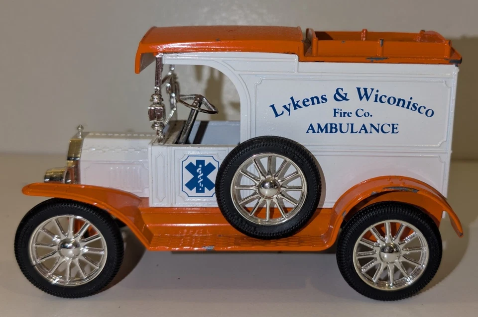 RARE 1993 Lykens & Wiconisco Fire Co. Ambulance ERTL Model T Bank -1 of 500 - Image 3 of 4