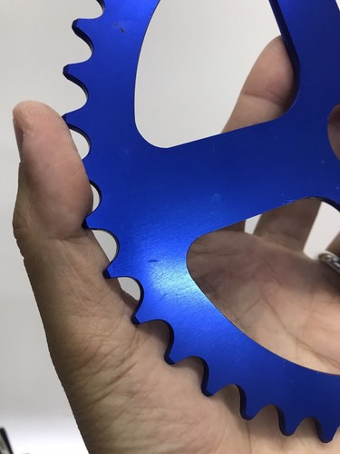 OPC Chainring NEW Blue 44T Oldschool Bmx PK Ripper Gjs Takagi Sugino Tuff Neck - Picture 10 of 10