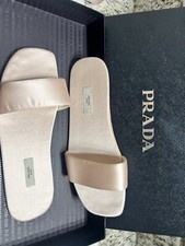 Prada TRAVEL SILK SLIPPERS AND POUCH IN