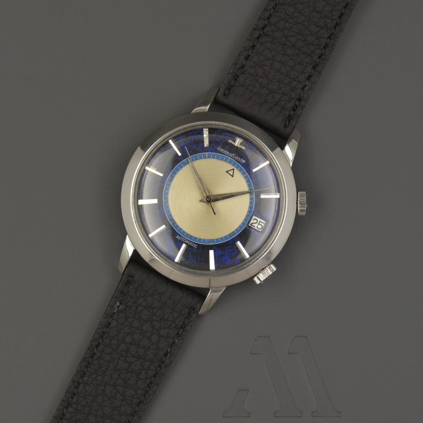 Jaeger LeCoultre — Jaeger-Lecoultre Memovox Lapis Lazuli Automatic 37mm Vintage E855 Steel Steel