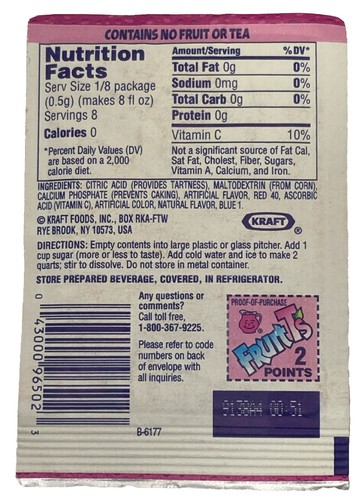 Kool Aid Flavors 4 Pack Mega Mountain Twists, Island Twists, Fruit Ts - Picture 9 of 9