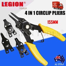 Circlip Plier Set 4-in-1 Combination Snap Ring Pliers & Retaining Clip Tool Kit