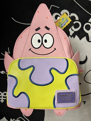 Loungefly Patrick Star Cosplay Mini Backpack Nickelodeon 20th Anniversary Limited Edition SpongeBob SquarePants Patrick Star Sequin  main image 2