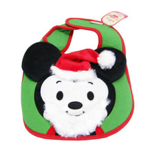 Hallmark Disney Itty Bittys Mickey Mouse Christmas Baby Bib - NWT