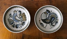 2 kleine Wandteller, Vögel, Keramik, 16 cm, gute DDR-Ware, Zustand tadellos