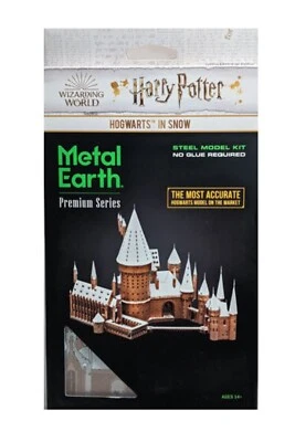 FASCINATIONS Metall Erde ICONX Harry Potter Hogwarts Schloss im Schnee 3D zum Selbermachen Modellbausatz ICX138
