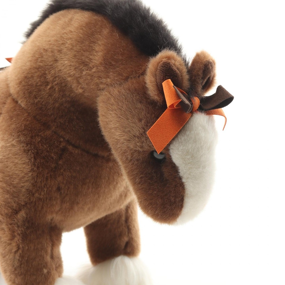 HERMES Hermy PM horse plush soft toy 400055M Suede acrylic