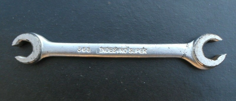 Indestro Super Flare Nut Line Wrench 3/8" x 7/16" 368 Made in U.S.A.