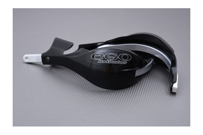 Paramanos Barkbusters Ego noir avec barres de support moto enduro EGO-002-00-BK