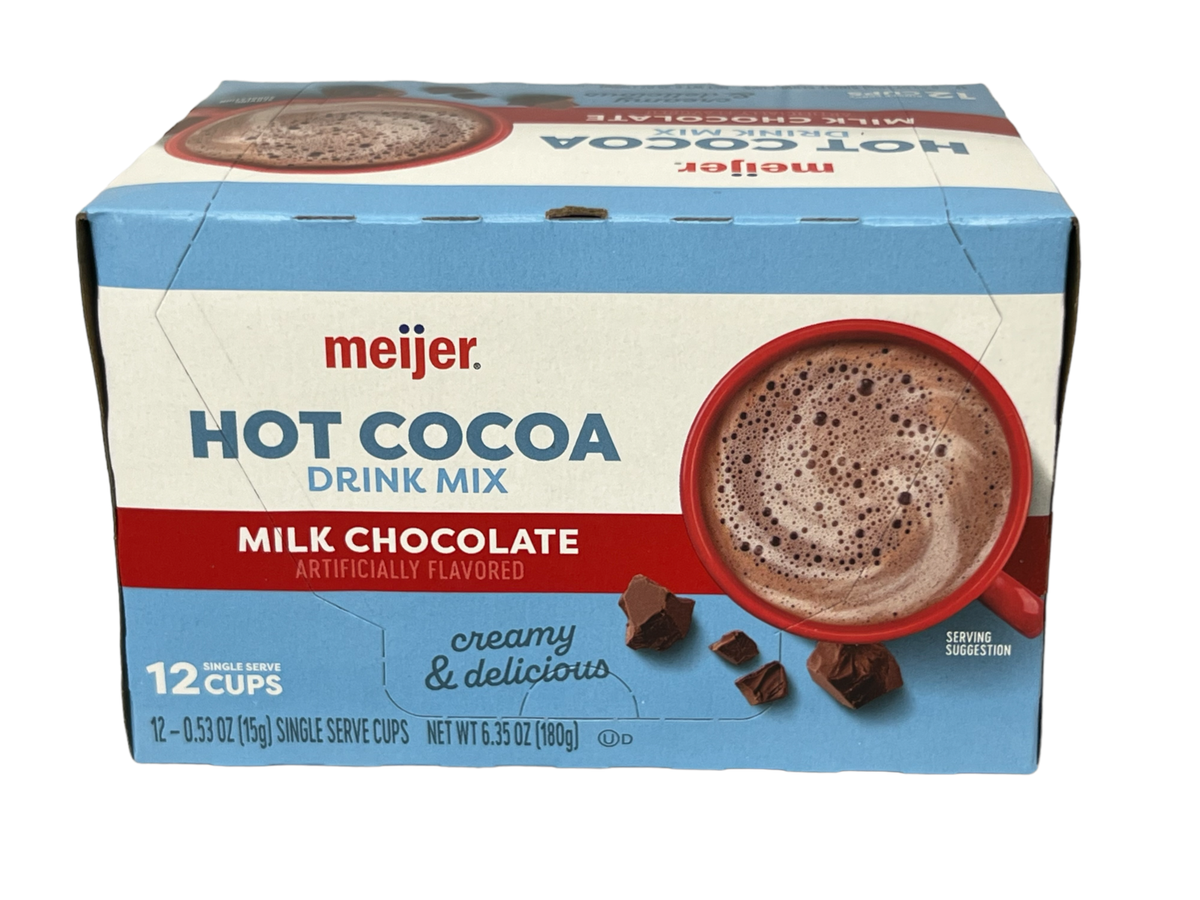 cocoayari Meijer Milk Chocolate Hot Cocoa Drink Mix K Cups 6.35 oz | eBay