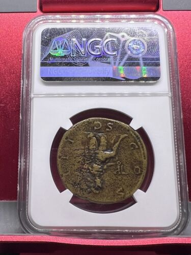 HADRIAN AE SESTERZIO Classificato ChVF di NGC - Foto 3 di 4