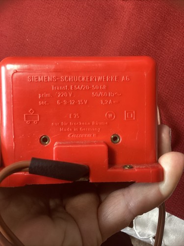 Trasformatore Vintage anni '60 Rosso Carrera 711 220 Volt in Scatola Originale - Foto 7 di 12