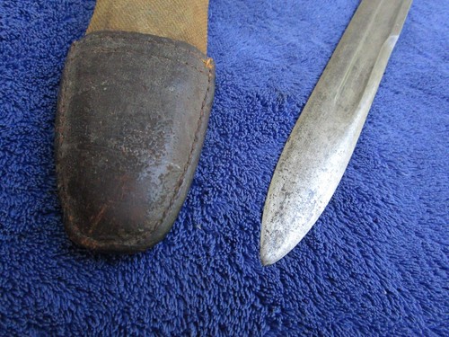 ORIGINAL US WW1 M1905 BAYONET MADE BY SA IN 1911 AND CANVAS BOYT SCABBARD - 第 13/17 張圖片