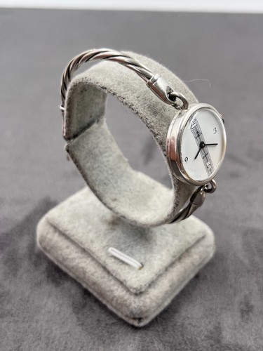 vintage Sandoz Okay solid silver watch - Imagen 3 de 6