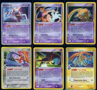 Pokemon - 6 Deoxys Cards Bundle - ENG - Mixed Condition - Emerald Holon Phantoms