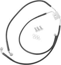 Drag Specialties 1741-3832 Black Vinyl Coated Extended Length ABS Stainless S...