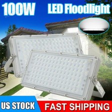 2X 100W LED Flood Light Outdoor Module Spotlight Garden Yard Lamp Cool White US