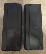 Pair Vintage Fellowes Alpha Cassette Storage Boxes