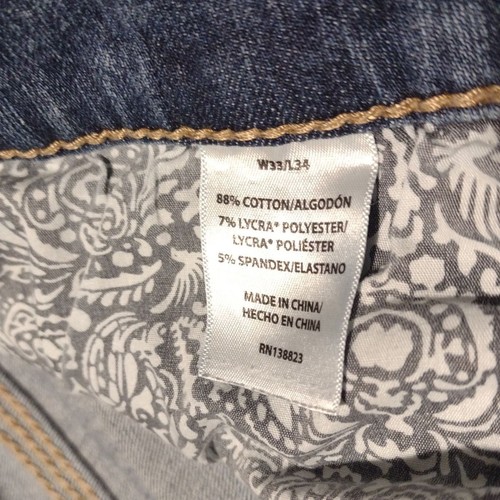 Jeans uomo Cody James blu denim taglia 34x32 RN138823 blu gamba dritta western - Foto 11 di 16